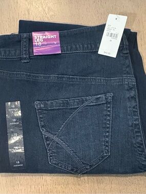 Lane Bryant Dark Blue Straight Leg Jeans